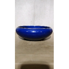 6037清代蓝釉香炉_蓝釉瓷_汉唐老普古玩店【7788旧书网】