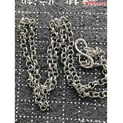 古董首饰】闻德评级晚清麒麟送子银挂饰重49.5克银质老银，麒麟童子造型