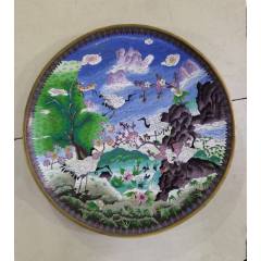 七八十年代出口创汇铜胎掐丝珐琅彩蝴蝶（三）_其他景泰蓝/珐琅_知足常