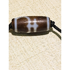 藏传满朱砂五眼象雄大天珠58.5*13毫米_天珠_珠颜不改【7788旧书网】