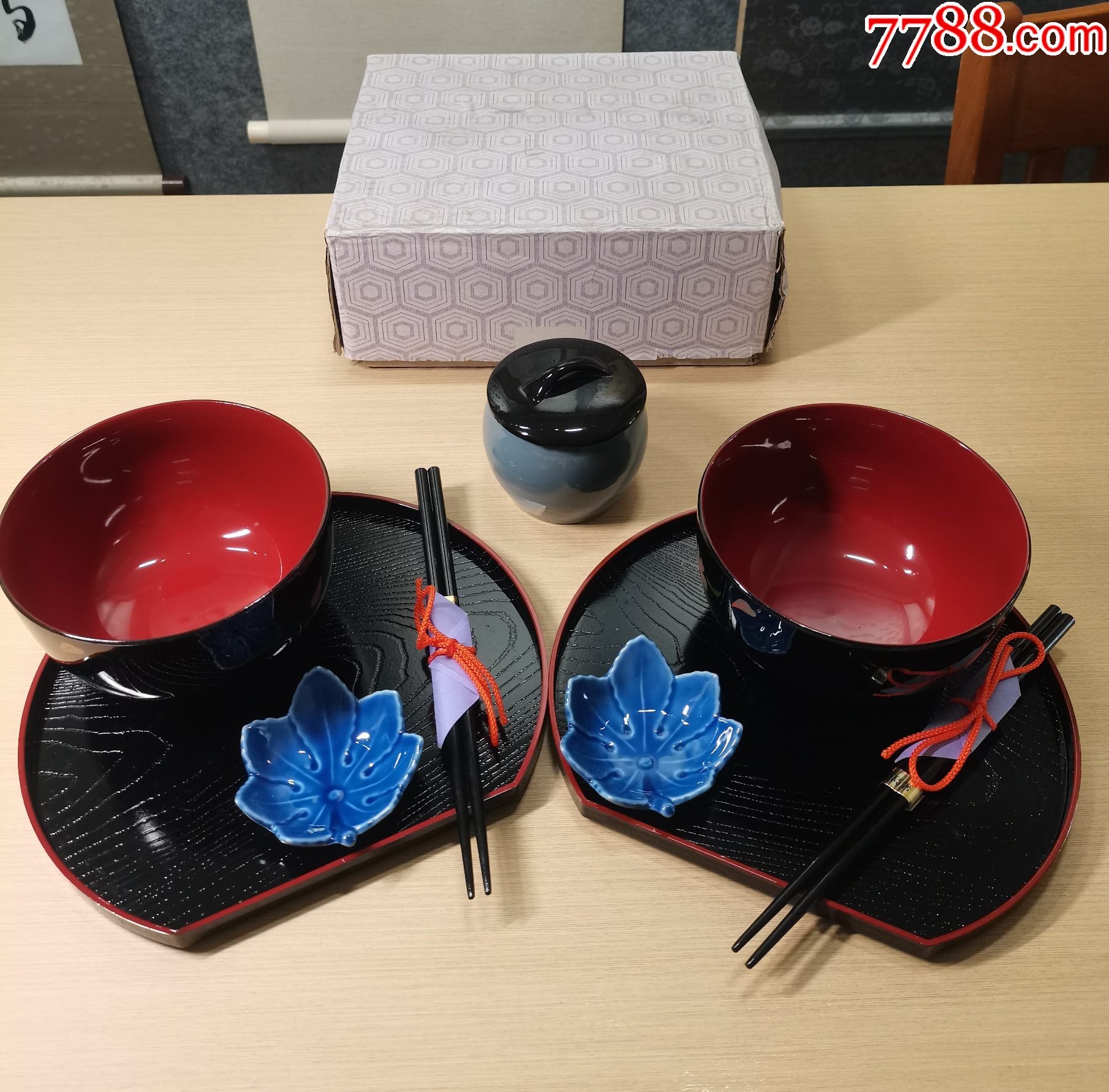 回流輪島涂樹脂漆器食具套裝（9件套，全新全品）_價格98元_第1張_7788商城__七七八八商品交易平臺(7788.com)