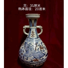 高句丽李朝时期白瓷青花釉里红瓷凳_青花瓷_图片鉴赏_收藏价值_7788铜炉收藏