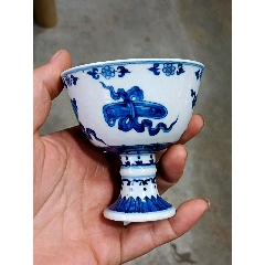 清中晚期双龙戏珠青花筒式香炉_青花瓷_东瓯万宝斋【7788旧书网】