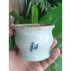 中国　香合　清朝時代　青華 清末民初青花敞口碗_青花瓷_东瓯万宝斋【7788旧书网】