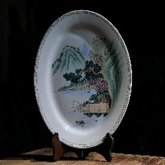 景德镇艺术瓷厂/釉上彩/粉彩/重工孔雀牡丹花瓶_旧瓷器_怀旧时光古玩店