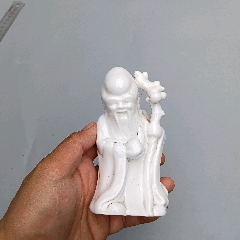 福建会馆游长子造粉彩福禄寿三星瓷塑_雕塑瓷/瓷雕_东来号【7788旧书网】