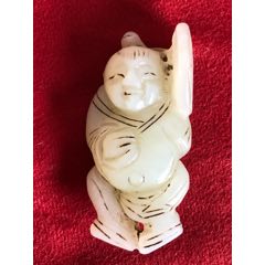 商店旧藏明清古玉老玉类，翡翠镂雕五鼠运财手把件_和田玉_湖北钟祥市