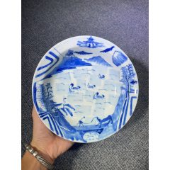 清康熙青花斗笠碗_青花瓷_复真文玩商店【7788旧书网】