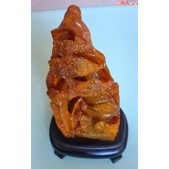 清代老寿山石白田黄印章【张照】款，尺寸2.5-2.2厘米重41.8克，包老保