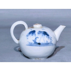 古玩旧藏清代康熙青花人物罐-青花瓷-7788红宝书