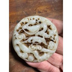 白玉 和田青白玉 独角瑞兽 清代 白玉 和田青白玉 独角瑞兽 清代 中國 古物 白玉獸 白玉 和田