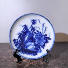 清代青花印泥盒盖_青花瓷_去山区收垃圾【7788旧书网】