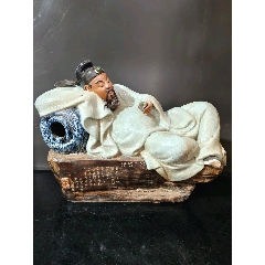 福建会馆游长子造粉彩福禄寿三星瓷塑_雕塑瓷/瓷雕_东来号【7788旧书网】