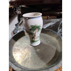 桃花美女四方壶双面人物画_旧瓷器_博古雅瓷斋【7788旧书网】