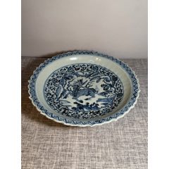 清康熙青花斗笠碗_青花瓷_复真文玩商店【7788旧书网】