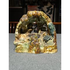 福建会馆游长子造粉彩福禄寿三星瓷塑_雕塑瓷/瓷雕_东来号【7788旧书网】