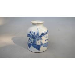 老钧窑青釉开片水滴砚滴_水盂/砚滴_永一利【7788红宝书】