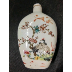 琉璃内画山水鼻烟壶，不议价_旧鼻烟壶_真玉商铺【7788红宝书】