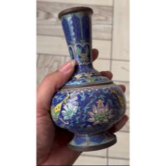 清代铜胎珐琅彩茶壶景泰提梁壶_其他景泰蓝/珐琅_雷雷的店【7788旧书网】