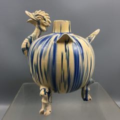 三彩挂蓝壶-唐三彩-7788红宝书