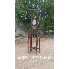 老黄花梨家具古董老木器清代海黄插屏风多宝阁博古架明清老家具_木架