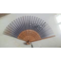 日本折扇昭和时期京都十松屋福井谨制武士扇御舞扇_其他扇子_老弄堂