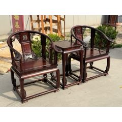 清末、榆木官帽椅一对古典家具老家具-木椅/凳-7788旧书网