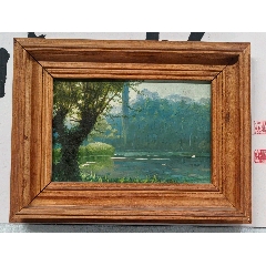 赵仕伟_油画原画_清墨雅舍【7788核雕收藏】