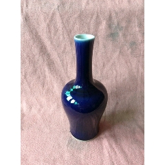 光绪庆余堂制款记）霁蓝釉瓷器大碗一只，全品_蓝釉瓷_品味阁【7788旧书网】