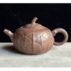 王粉军名家原矿手工双面浮雕龙凤呈祥四方壶_紫砂壶_炳煌堂【7788旧书网】