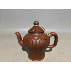 周淑媛宜兴紫砂茶壶提梁壶东坡壶_紫砂壶_丁一晚清民国瓷杂店【7788红宝书】