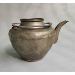 567.清代潮阳名家《颜顺利》六角锡茶叶罐_锡壶/锡器_行行行书店【7788