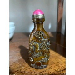 雍正年制青花人物鼻烟壶_旧鼻烟壶_乡下寻宝叁店【7788旧书网】