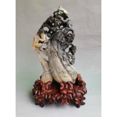 老货精品。篆刻家【友竹】作寿山石田黄石原石原色摆件_寿山石_文玩字画