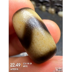 福寿天珠长形珠子勒子_天珠_永一利【7788硅化木】