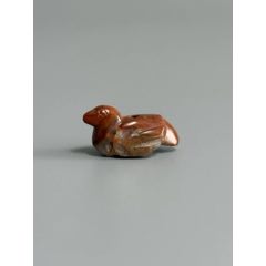 唐黄绿双色玛瑙圆珠，全品，直径1.8厘米，500元-玛瑙-7788红宝书