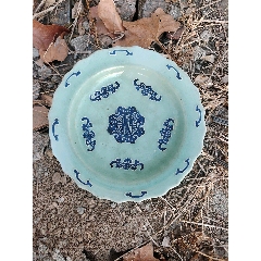 清代青花缠枝莲卷缸_青花瓷_碧华堂【7788旧书网】