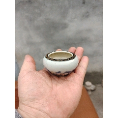 外紫金釉内青花鱼藻纹茶杯_青花瓷_文荟堂【7788红宝书】