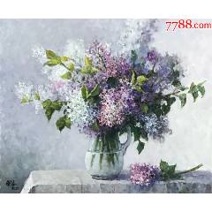 赵仕伟_油画原画_清墨雅舍【7788核雕收藏】