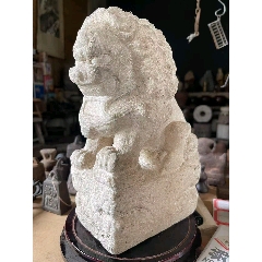 アンティーク　清代・石材彫刻　獅子　ヴィンテージ　レア 庵治 石獅子] 獅子頭 Aji Glass Crown | 庵治石屋