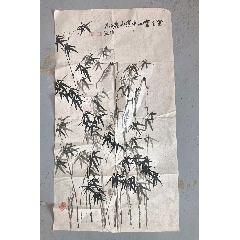 李源海，中国台湾籍岭南画派杨善深弟子《昙花图》国画书法古玩字画