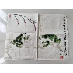 鳥 画賛 紙本掛軸 中国？ 作者不詳 次言？次公筆 印刷】《宫本武藏枯木鸣鵙图》7212书画挂轴日本回流字画工艺画_花鸟