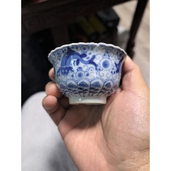 清代嘉庆青花缠枝莲大盘_青花瓷_博古状元老货店【7788红宝书】