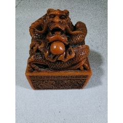 旧藏田黄石瑞兽手串a23s15f_寿山石_南风古照【7788旧书网】