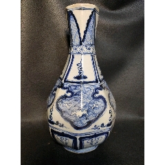 清代青花缠枝莲卷缸_青花瓷_碧华堂【7788旧书网】