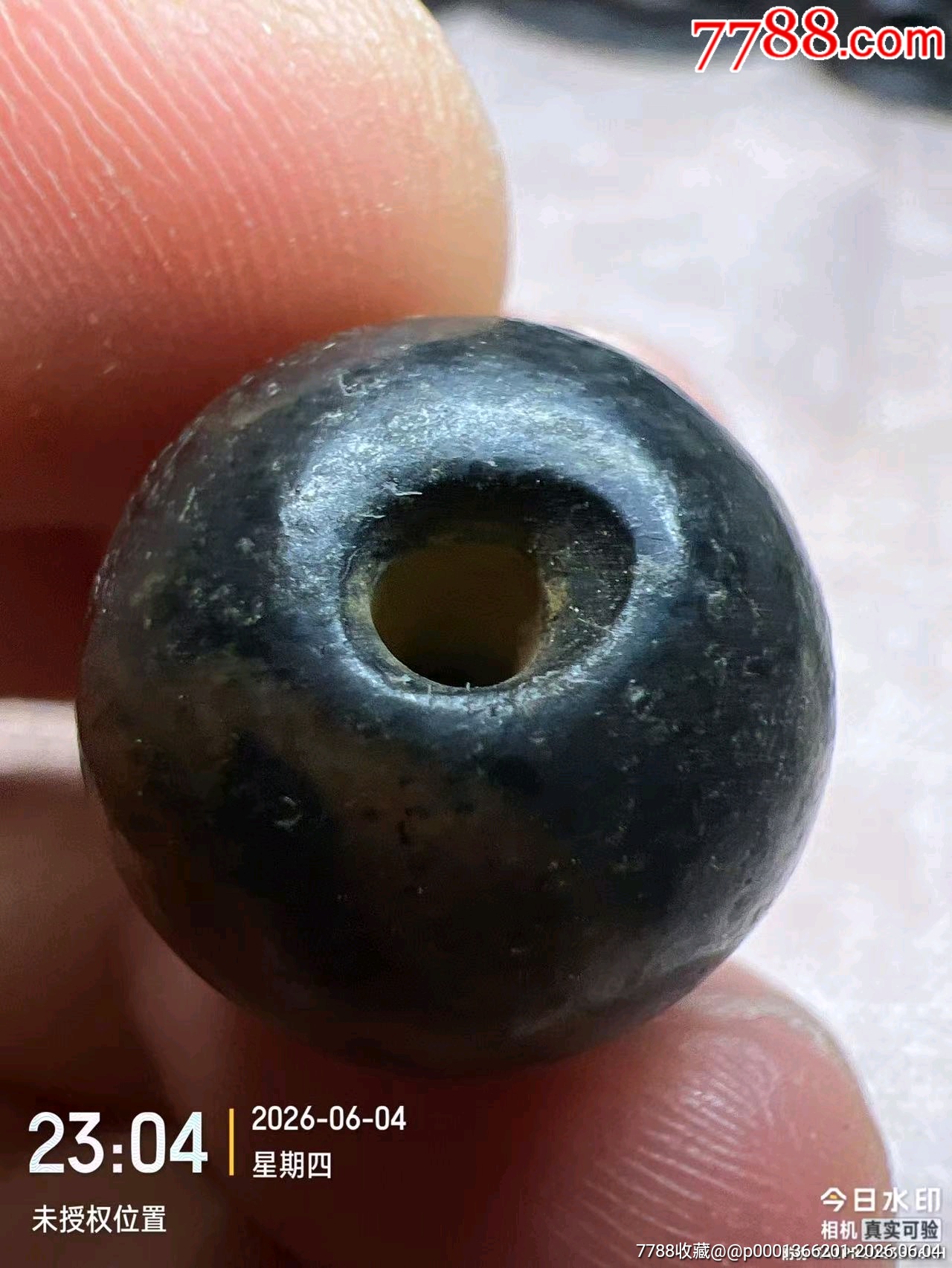 保真包老大开门老玉珠_陨石_图片鉴赏_收藏价值_7788挂钟收藏
