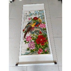 李源海，中国台湾籍岭南画派杨善深弟子《昙花图》国画书法古玩字画