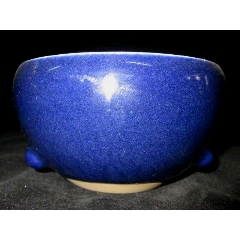 霁蓝釉长颈瓶-蓝釉瓷-7788红宝书