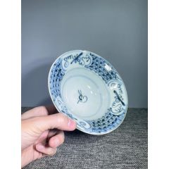 清代雍正年制哥釉青花山水印盒底_青花瓷_广福老藏家【7788红宝书】