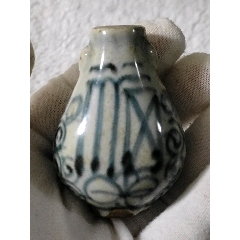 莲花花鸟鼻烟壶_旧鼻烟壶_玉香亭【7788红宝书】